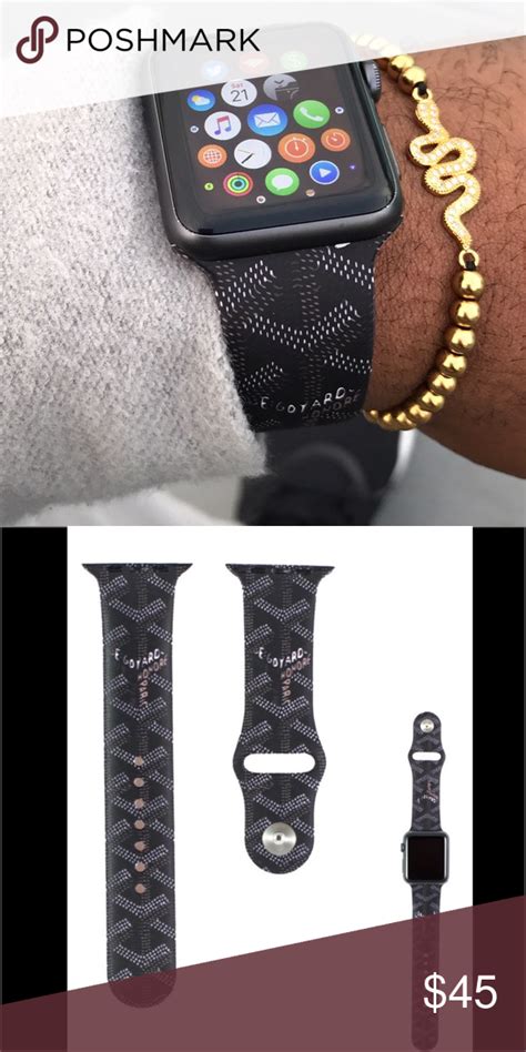 goyard band for apple watch|designer silicone apple watch bands.